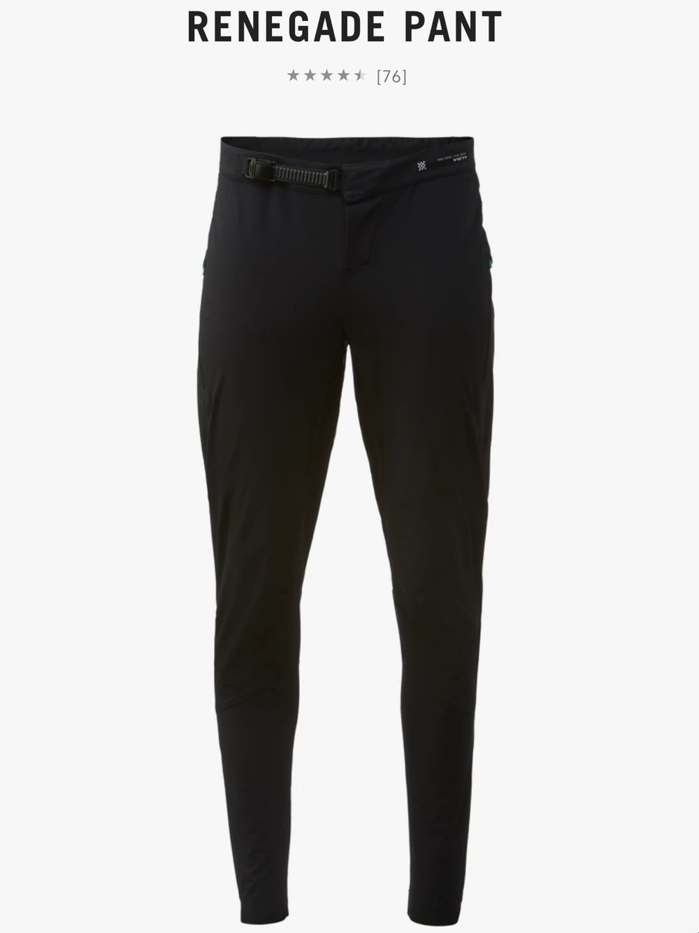 Men's YETI Cycles Black Renegade Pants Size XL